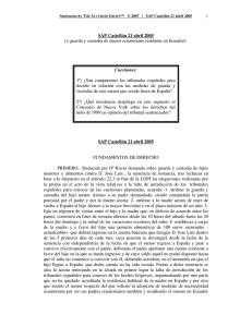 Castellón Secc. : Guarda y Custodia matrimonio mixto 2005