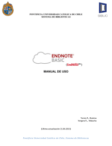 Manual de uso EndNote Basic - Bibliotecas UC