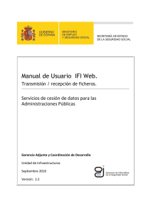 Manual de Usuario IFI Web: Transmisi&oacute;n de Ficheros
