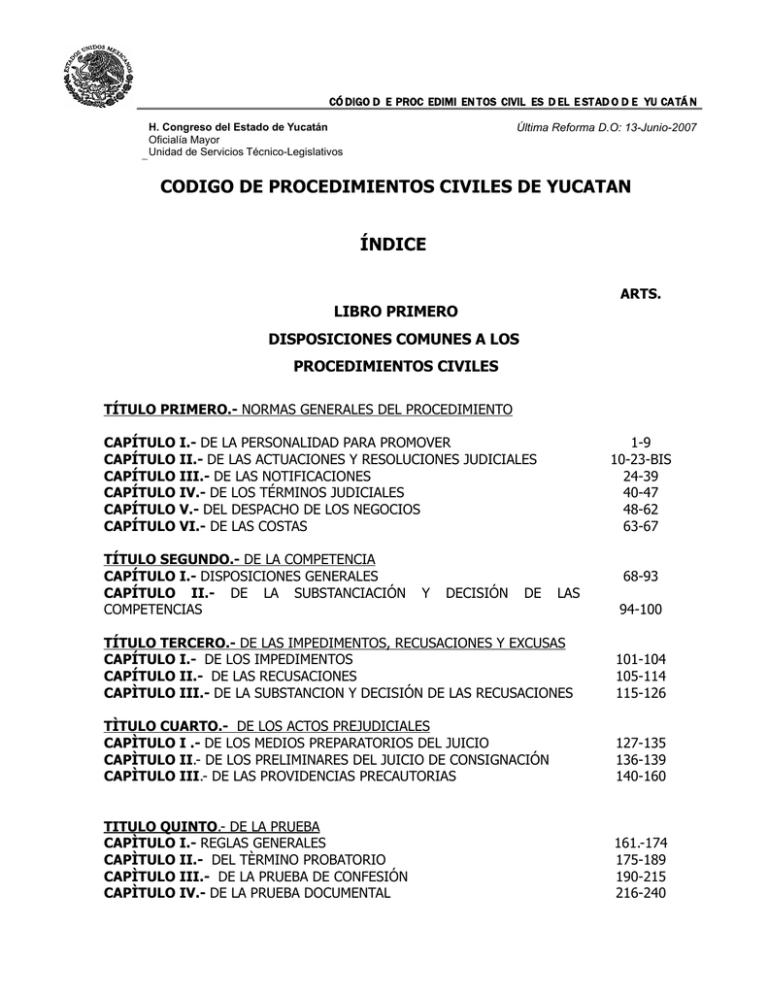 Código de Procedimientos Civiles