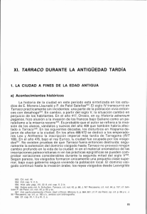 XI. TARRACO DURANTE LA ANTIGUEDAD TARDIA