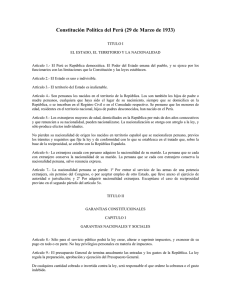 Constitución Política del Perú (29 de Marzo de 1933)