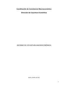 Coordinación de Consistencia Macroeconómica Dirección de