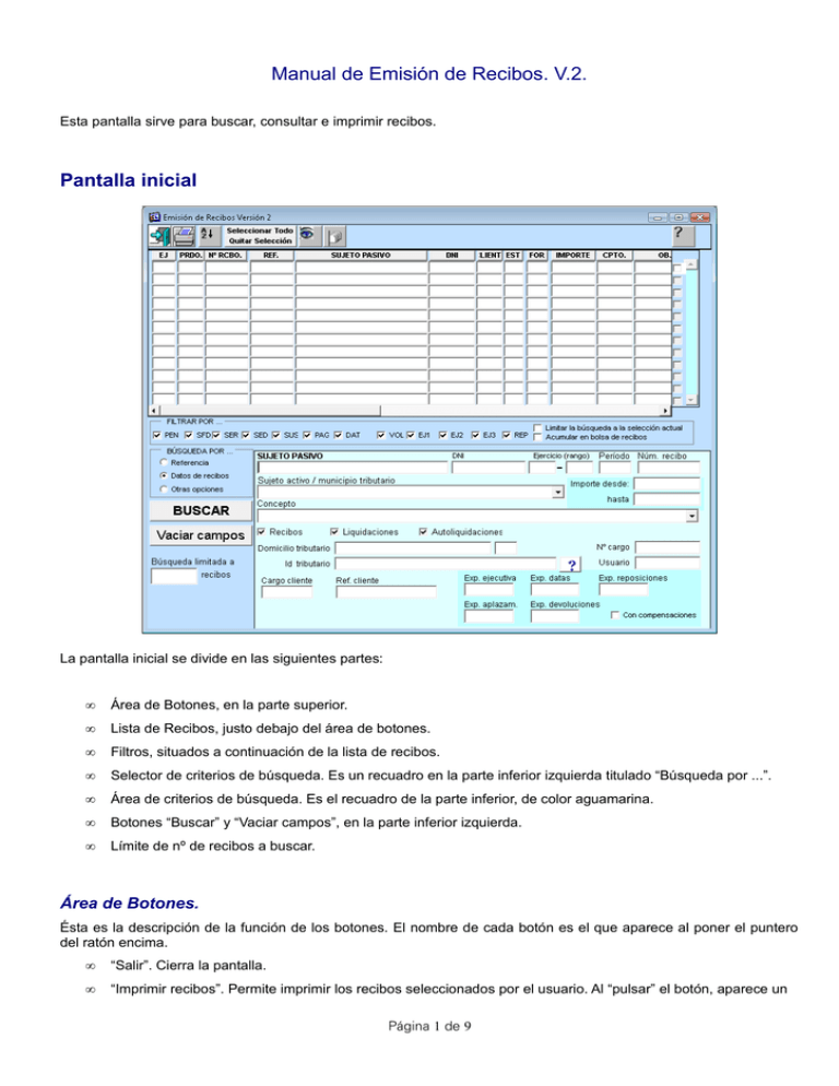 Manual Emisión De Recibos