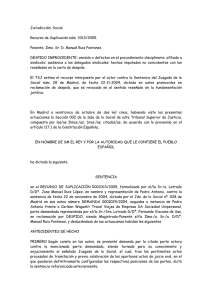 Jurisdicción: Social Recurso de Suplicación núm