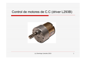 Control de motores de CC (driver L293B)