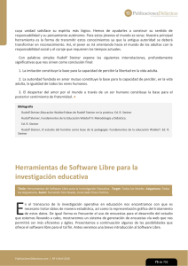 Herramientas de Software Libre para la Investigación Educativa.