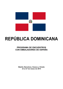 república dominicana - Ministerio de Asuntos Exteriores y de