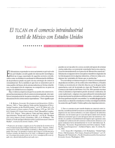 El TLCAN en el comercio intraindustrial textil de México con Estados