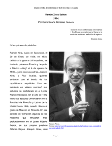 Ramón Xirau - division de ciencias sociales y humanidades