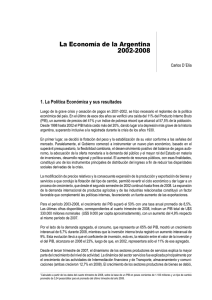 La economia de la Argentina 2002-2008