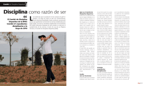 Disciplina como razón de ser - Real Federación Española de Golf
