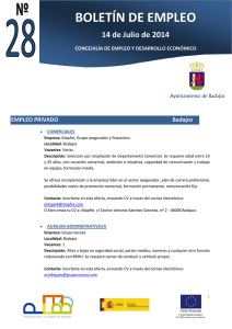 Boletín 28 Empleo y Desarrollo Económico (14 Julio 2014)