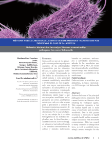 métodos moleculares para el estudio de enfermedades transmitidas