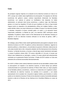 Informe sobre Derechos Humanos en Cuba 2013
