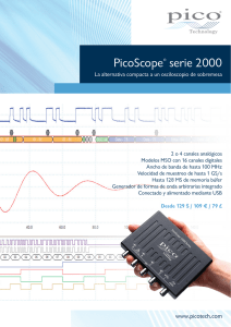 Ficha Técnica de la serie PicoScope 2000