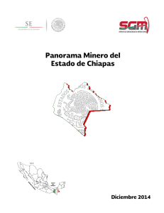 Panorama Minero del Estado de Chiapas
