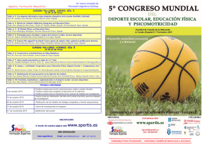 Triptico V Congreso Mundial Deporte Escolar 2015