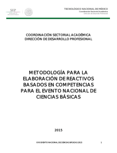 metodologia reactivos 15 - Instituto Tecnológico de Mexicali