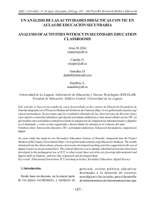 187 - un análisis de las actividades didácticas con tic en aulas