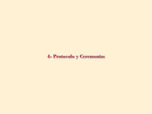 4- Protocolo y Ceremonias