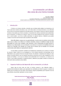 La numeración y el cálculo - Revista Iberoamericana de Educación