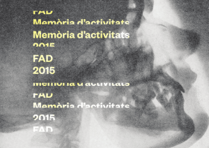 Memòria d`activitats del FAD 2015