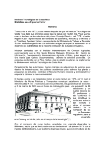 Reseña histórica de la Biblioteca José Figueres Ferrer