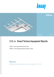D282I.es Techo Aquapanel Skylite para interior