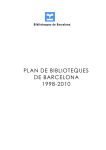 plan de biblioteques de barcelona 1998-2010