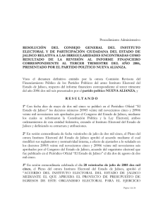 proyecto de resolución del consejo general del instituto electoral