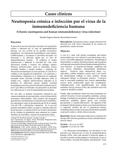 Casos clínicos Neutropenia crónica e infección por el virus de la