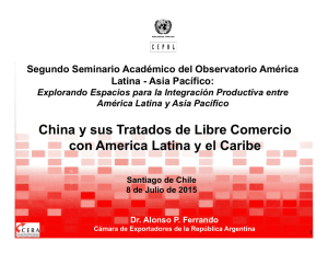 China y sus Tratados de Libre Comercio con America Latina y el