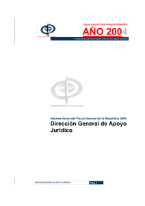 AÑO 2004 - Ministerio Publico