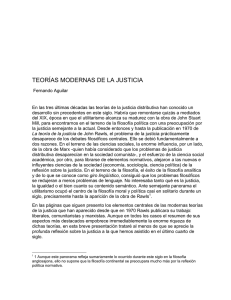 TEORÍAS MODERNAS DE LA JUSTICIA