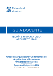 teoría e historia de la arquitectura ii