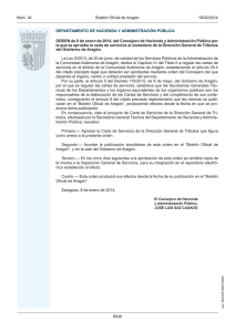 Carta de servicios al ciudadano de la Dirección General de Tributos