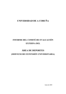 Informe de Evaluación Externa, Junio 2005