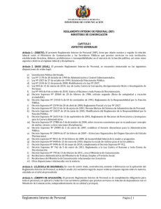 Interno de Personal - Ministerio de Comunicaci&oacute;n