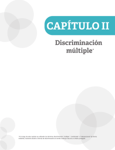 CAPÍTULO II. Discriminación múltiple