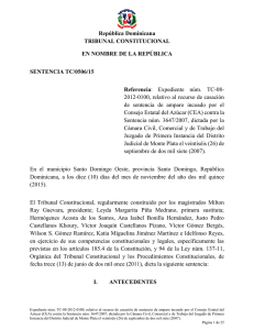 Sentencia TC-0506-15 - Tribunal Constitucional de la República