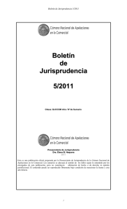 Boletín de Jurisprudencia 5/2011
