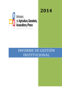 INFORME DE GESTION ESMERALDAS 2014