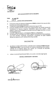decreto - Municipalidad de Tomé