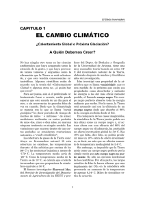 EL CAMBIO CLIMÁTICO - Ingeniero Ambiental