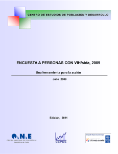 ENCUESTA A PERSONAS CON VIH/sida, 2009
