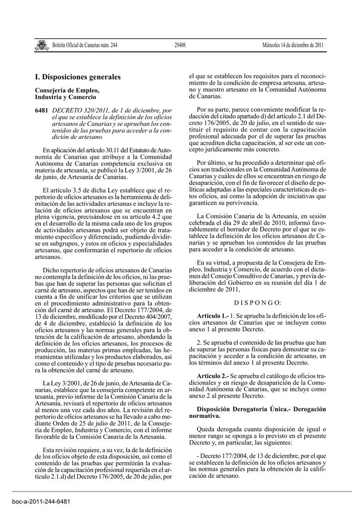 Oficios Canarias De Definición Artesanos Los ymN0Onv8w