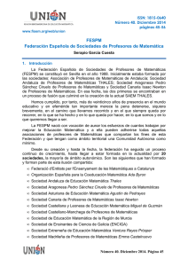 FESPM Federación Española de Sociedades de Profesores
