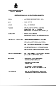 SESiÓN ORDINARIA N° 06 DEL CONCEJO MUNICIPAL FECHA