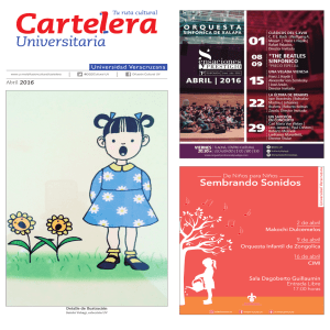 Cartelera - Universidad Veracruzana